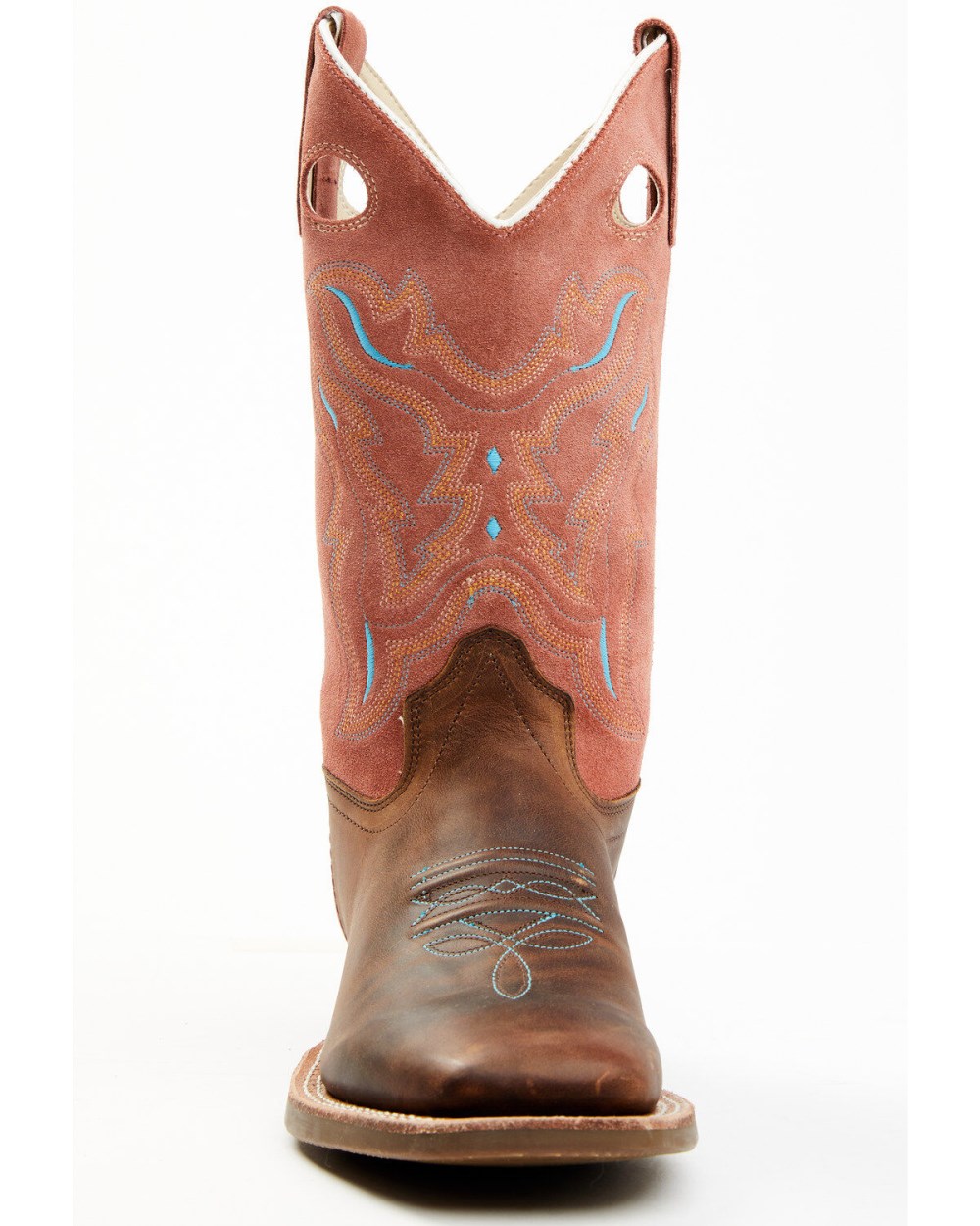 Cody James - Boys' Inlay Western Boots - Broad Square Toe | Brown