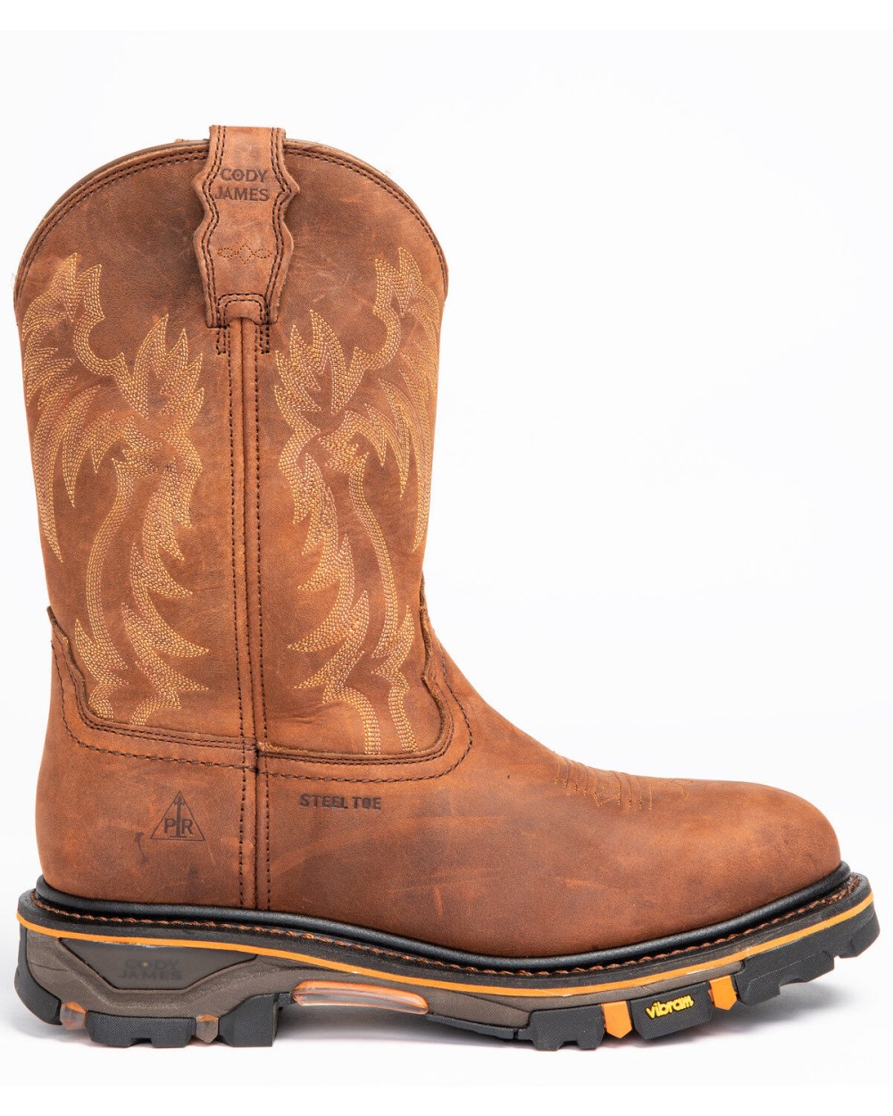 Cody James - Men's Waterproof Decimator Western Work Boots - Steel Toe | Brown