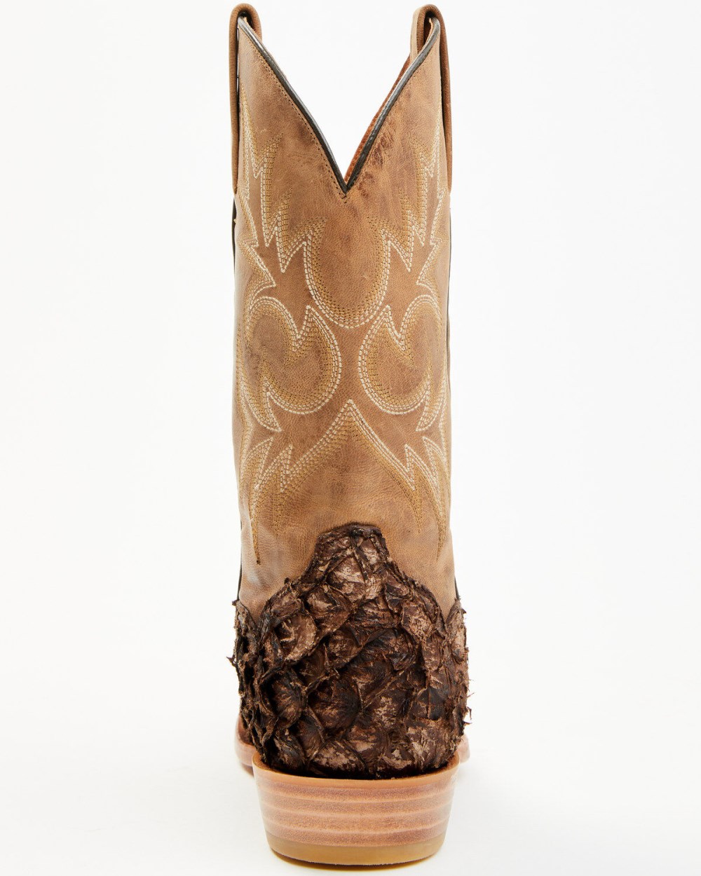 Cody James - Men's Vaqueras Exotic Pirarucu Western Boots - Square Toe | Sand