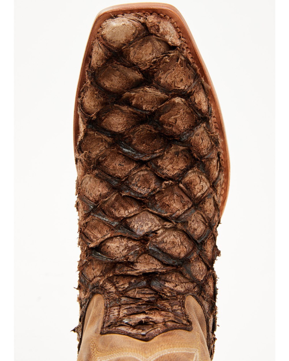 Cody James - Men's Vaqueras Exotic Pirarucu Western Boots - Square Toe | Sand