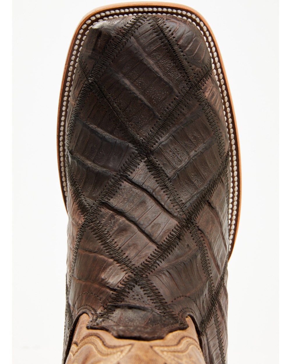 Cody James - Men's Exotic Caiman Western Boots - Broad Square Toe | Brown