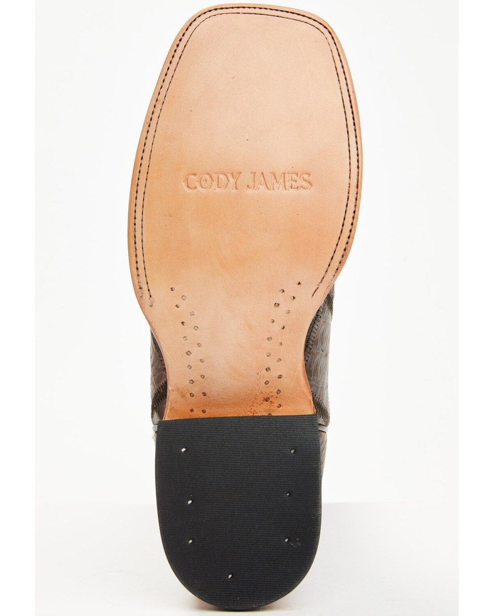 Cody James - Men's Exotic Caiman Western Boots - Broad Square Toe | Brown