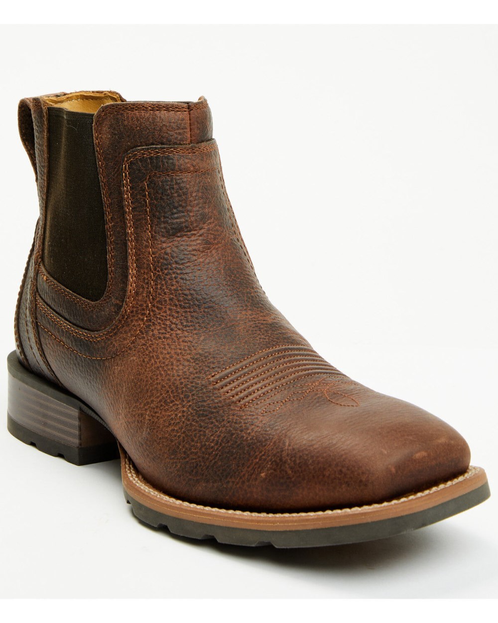 Cody James - Men's Ranger Chelsea Boots - Broad Square Toe | Brown