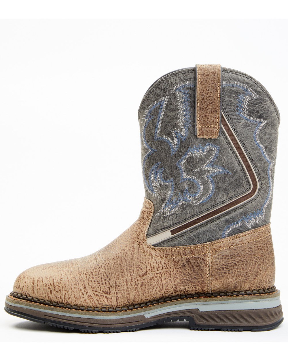 Cody James - Men's Disruptor Tyche Eccentric Soft Pull On Work Boots - Soft Toe | Grey