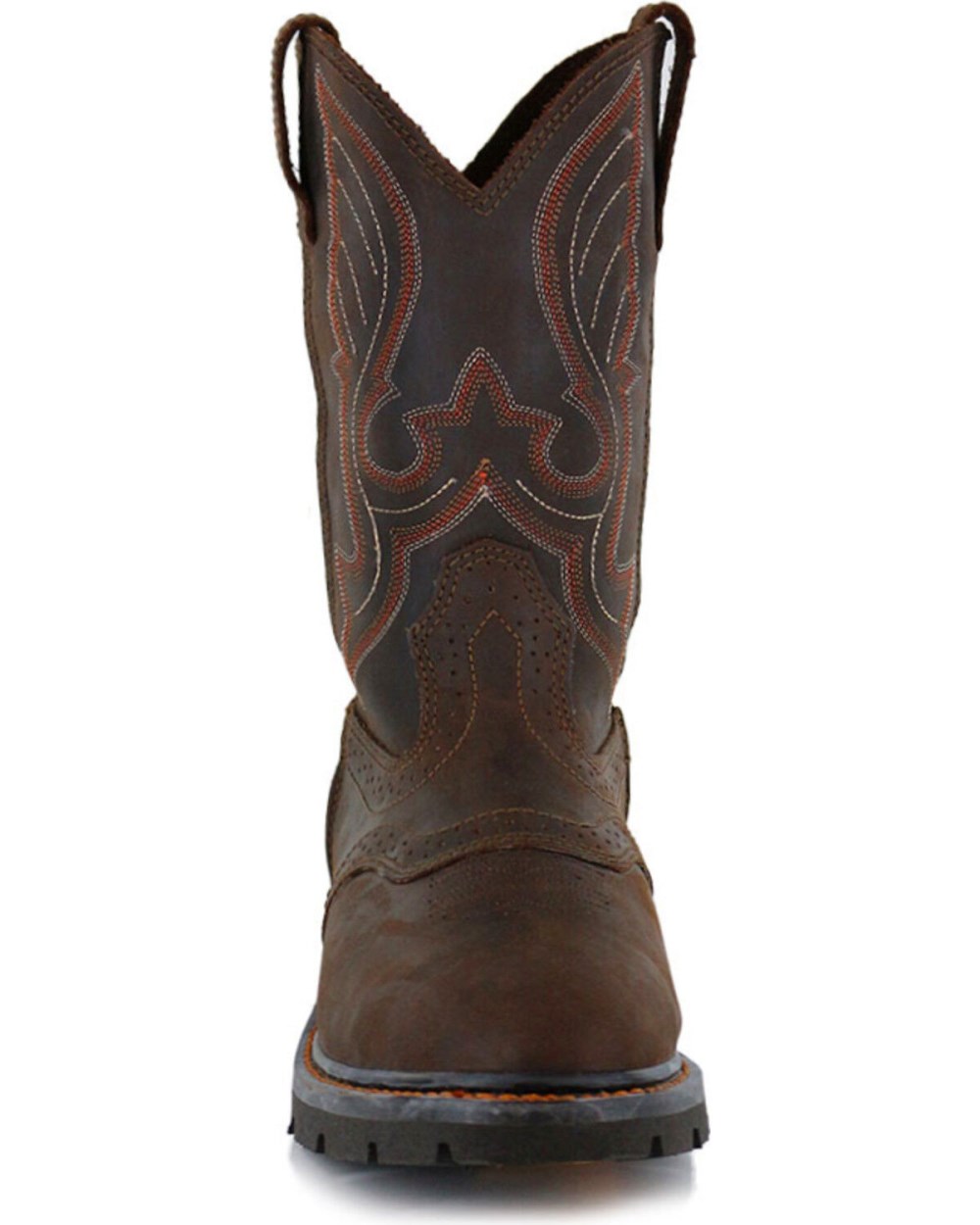 Cody James - Men's Mustang Western Pull-On Work Boots - Soft Toe | Brown