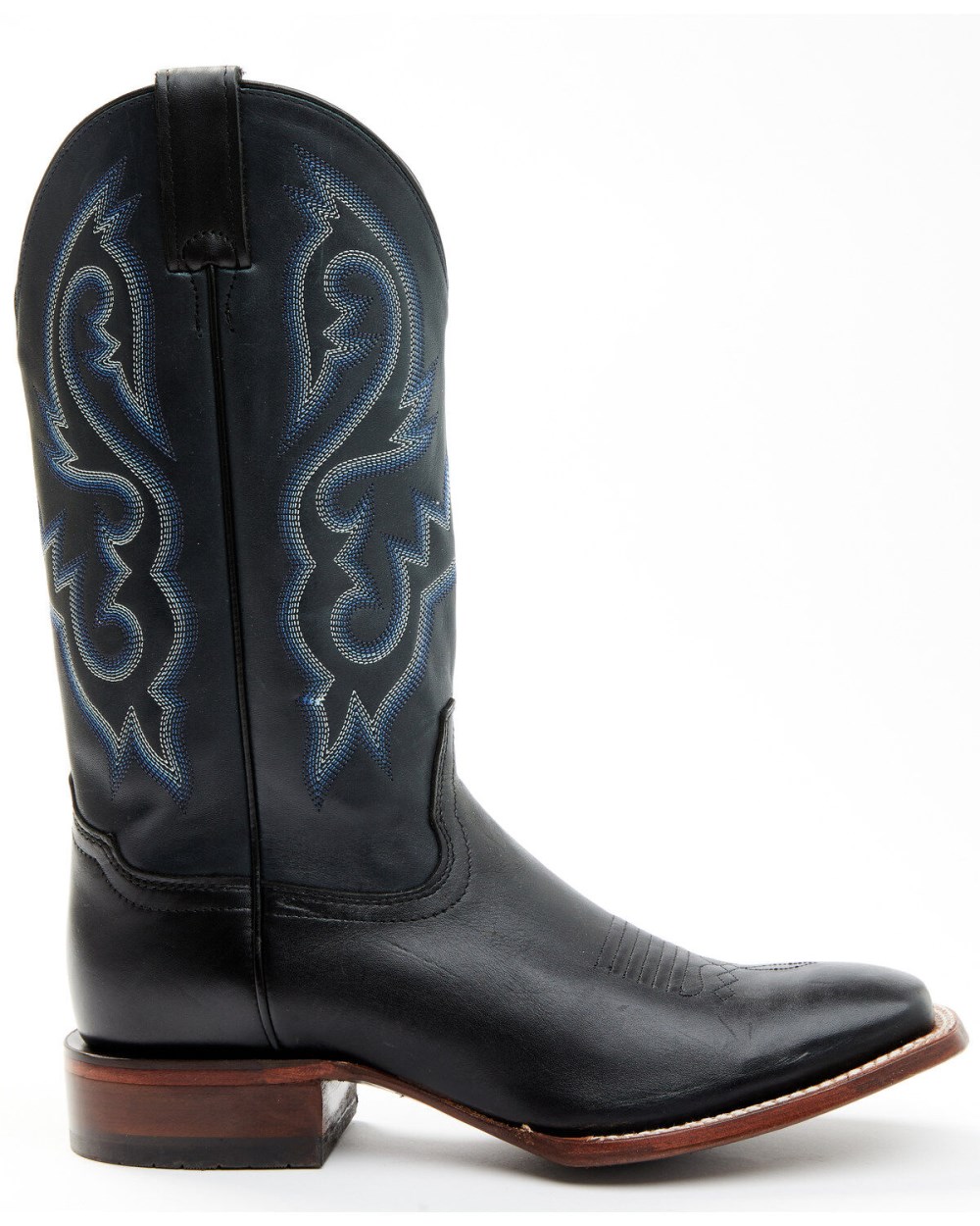 Cody James - Men's Embroidered Western Boots - Broad Square Toe | Navy