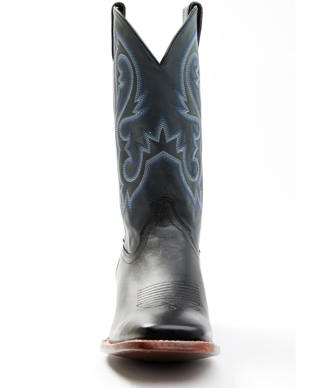 Cody James - Men's Embroidered Western Boots - Broad Square Toe | Navy