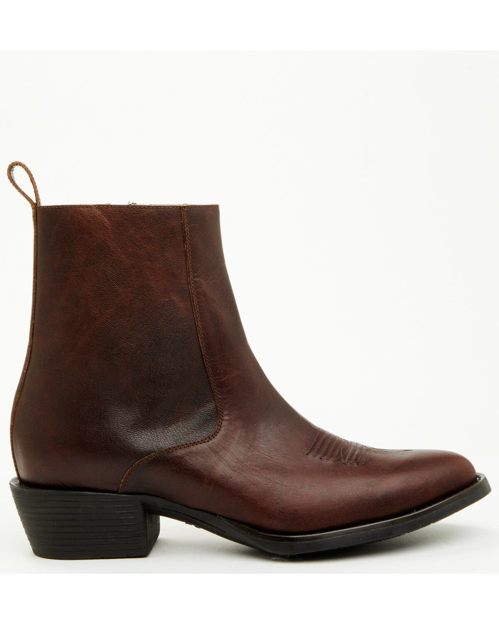 Cody James - Men's Larsen Western Ankle Boots - Round Toe | Cognac
