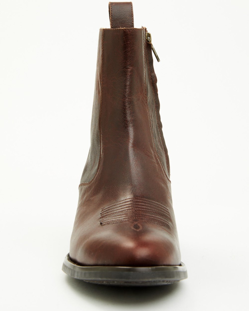 Cody James - Men's Larsen Western Ankle Boots - Round Toe | Cognac
