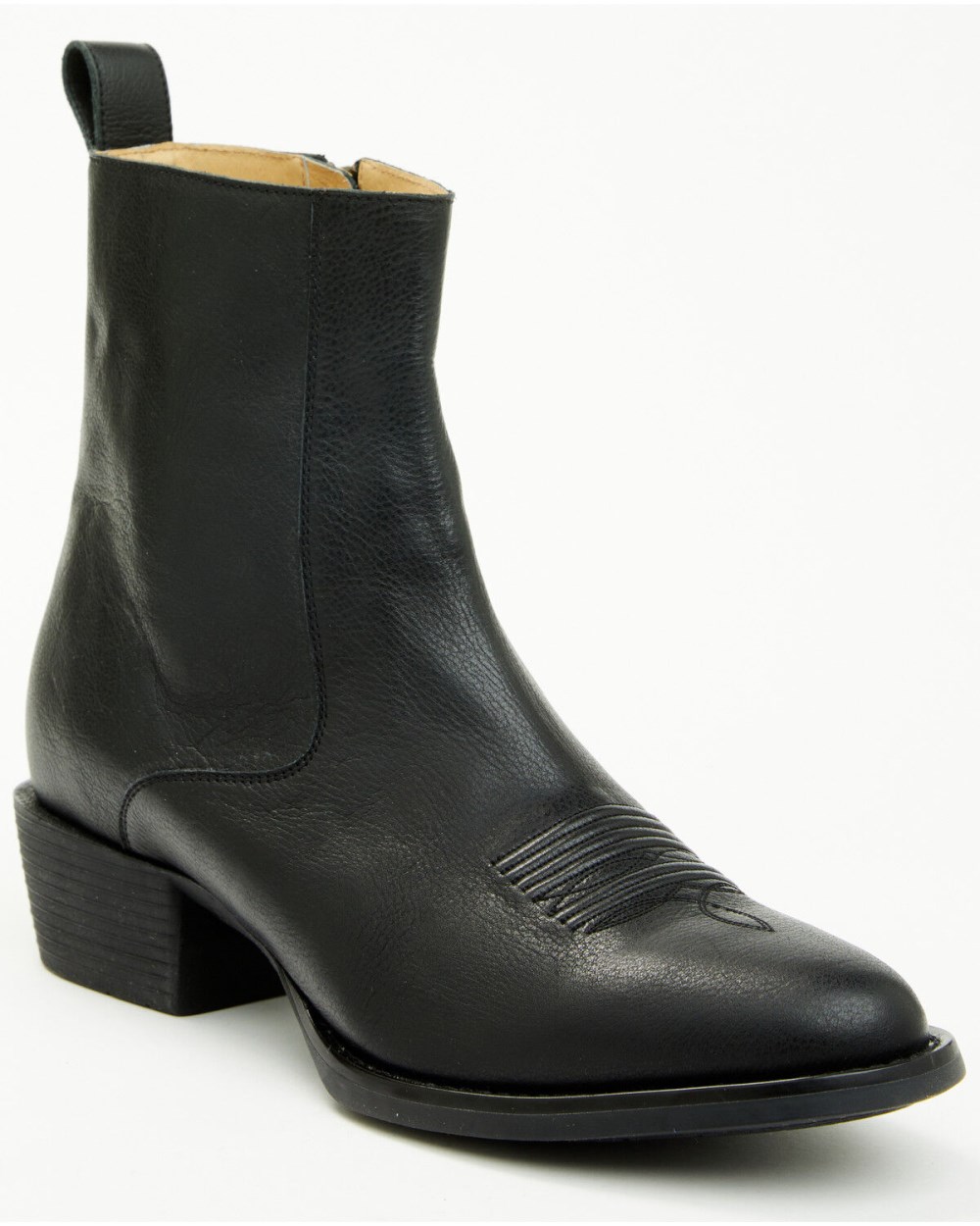 Cody James - Men's Larsen Western Ankle Boots - Round Toe | Black