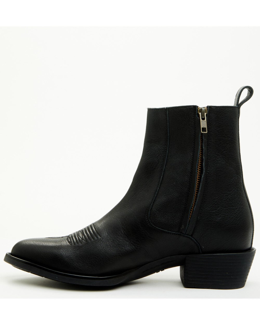 Cody James - Men's Larsen Western Ankle Boots - Round Toe | Black