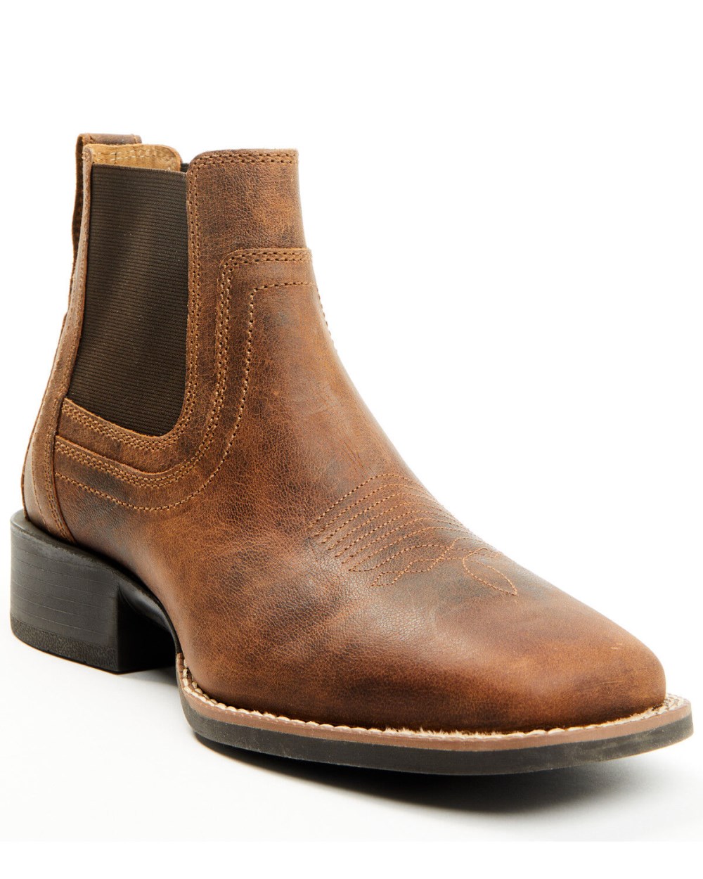 Cody James - Men's Ace Chelsea Boots - Broad Square Toe | Brown