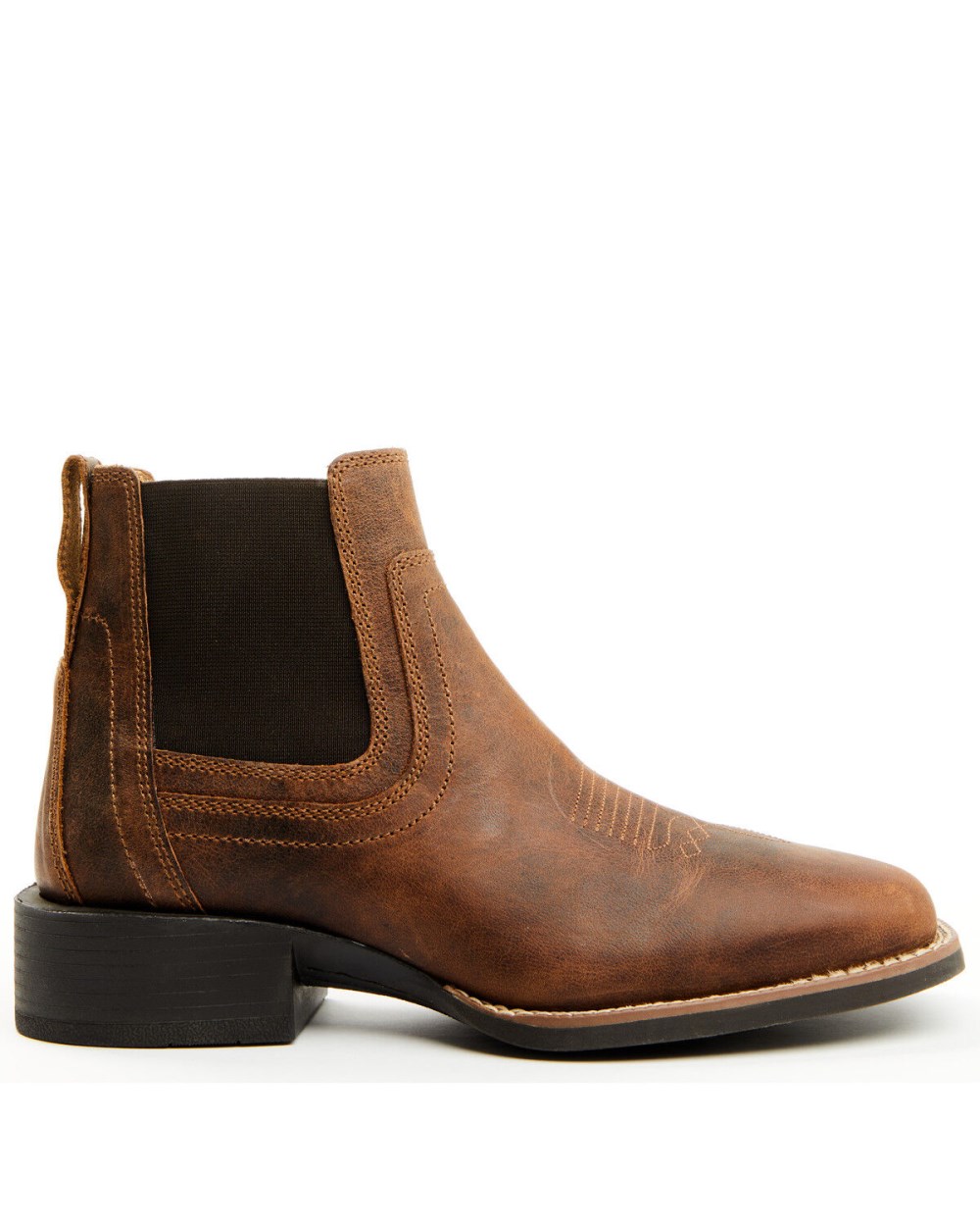 Cody James - Men's Ace Chelsea Boots - Broad Square Toe | Brown