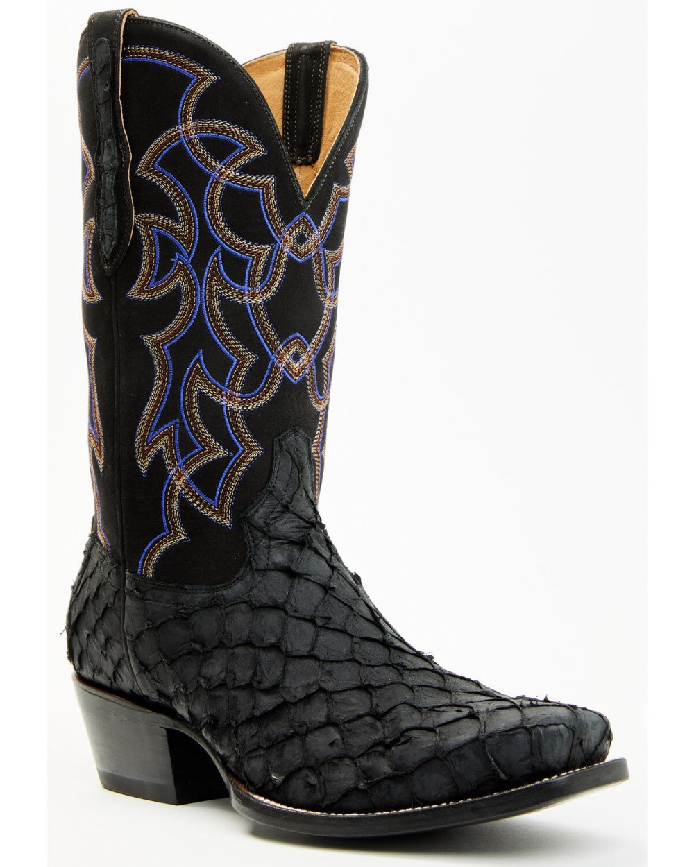 Cody James - Men's Exotic Pirarucu Western Boots - Square Toe | Black