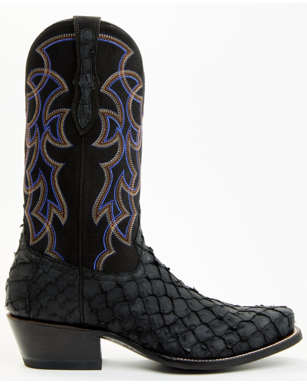 Cody James - Men's Exotic Pirarucu Western Boots - Square Toe | Black