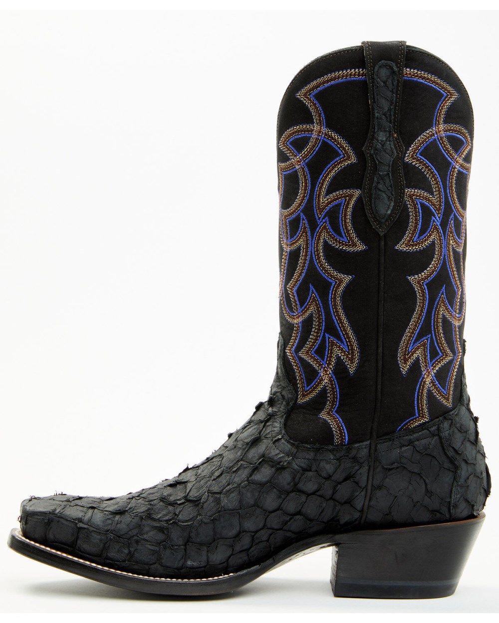 Cody James - Men's Exotic Pirarucu Western Boots - Square Toe | Black