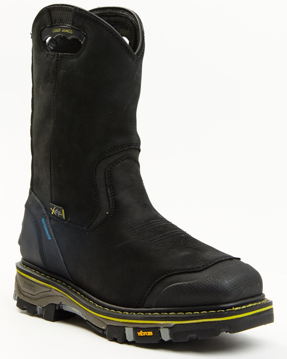 Cody James - Men's Waterproof Met Guard Western Work Boots - Composite Toe | Black