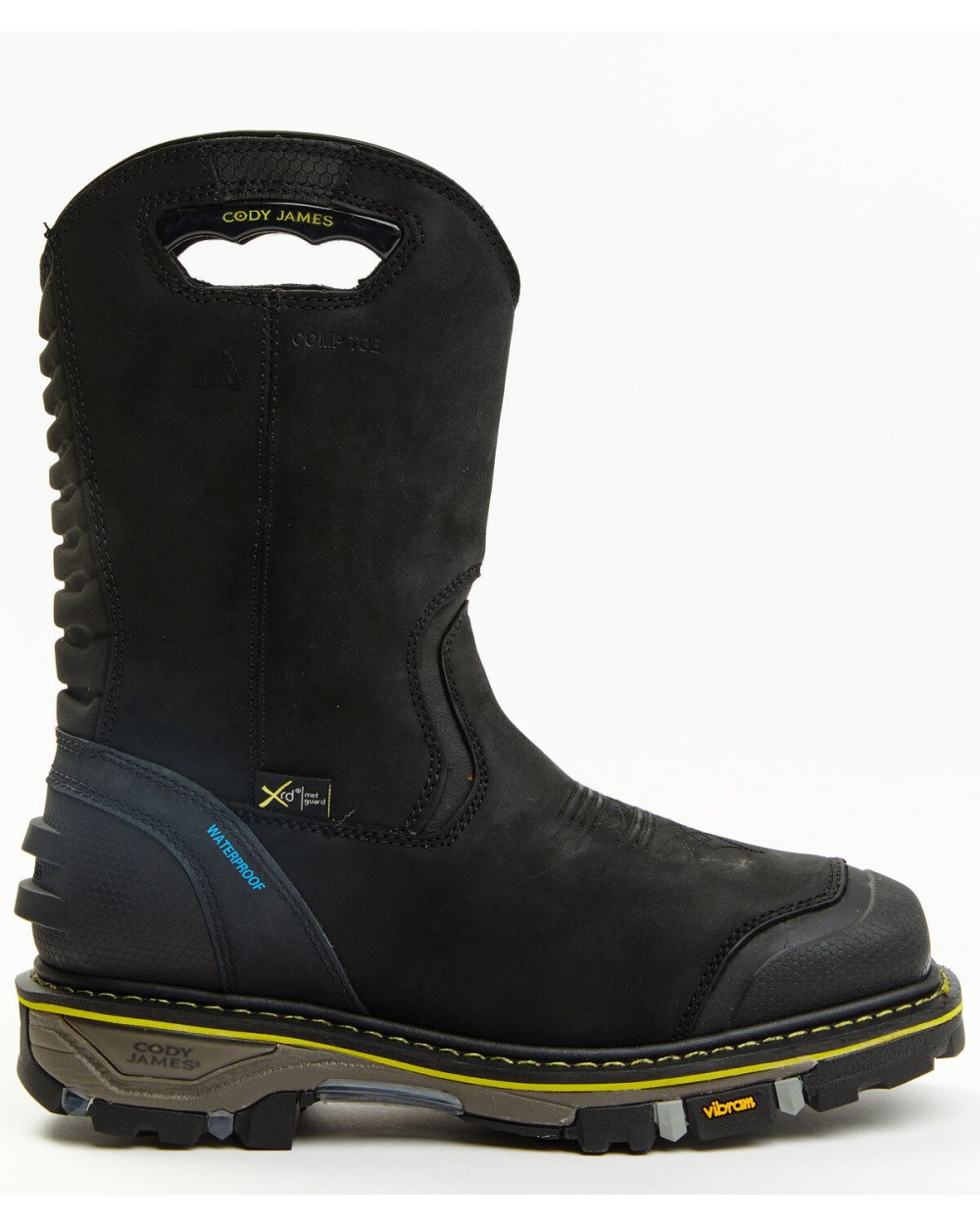 Cody James - Men's Waterproof Met Guard Western Work Boots - Composite Toe | Black