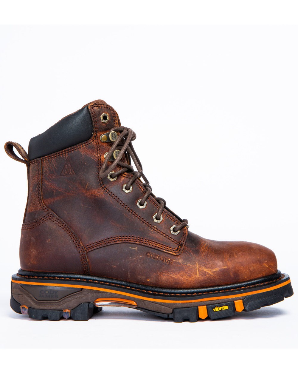 Cody James - Men's 8" Decimator Work Boots - Nano Composite Toe | Brown