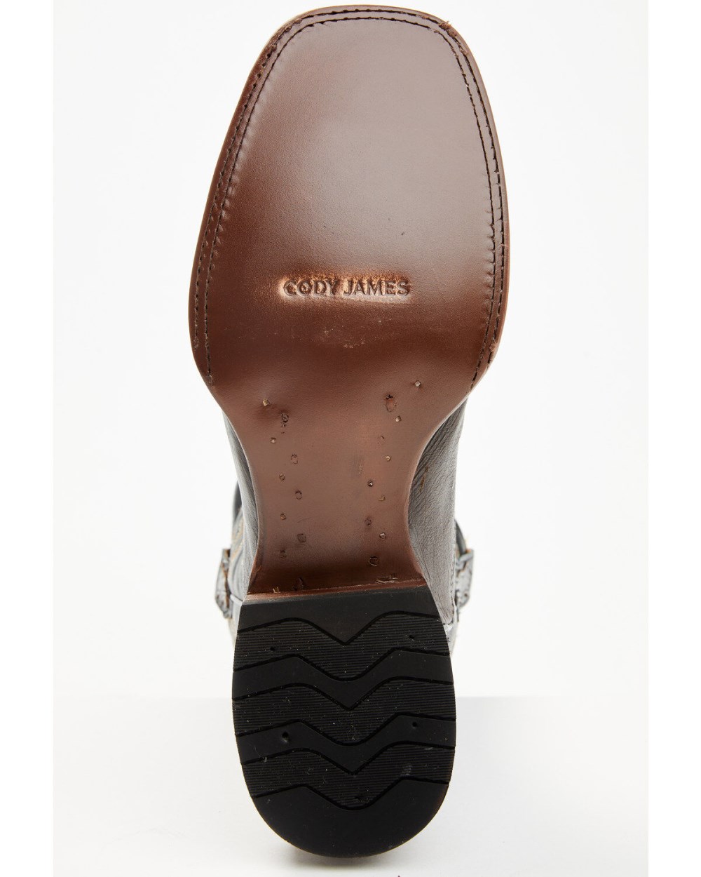 Cody James - Men's Exotic Ostrich Western Boots - Broad Square Toe | Chocolate