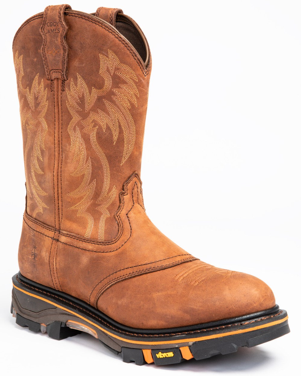 Cody James - Men's 11" Decimator Western Work Boots - Soft Toe | Brown