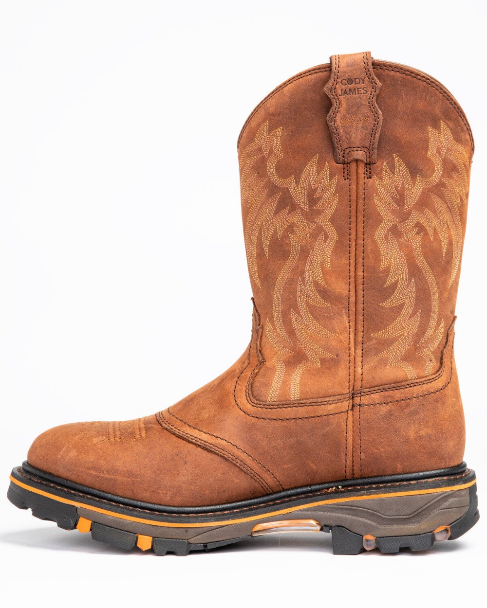 Cody James - Men's 11" Decimator Western Work Boots - Soft Toe | Brown