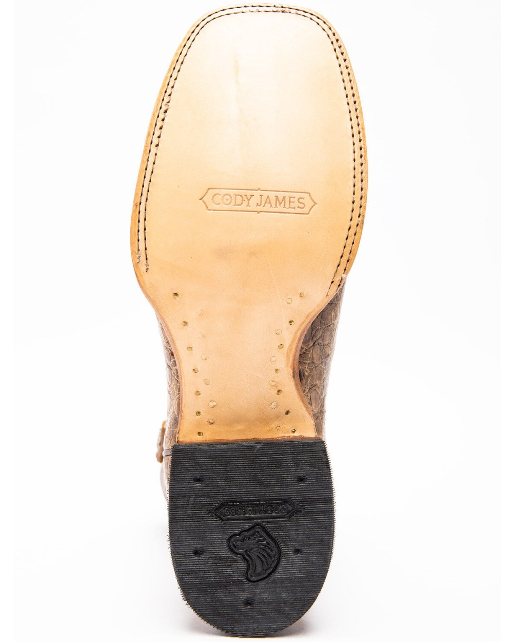Cody James - Men's Caiman Belly Western Boots - Broad Square Toe | Brown