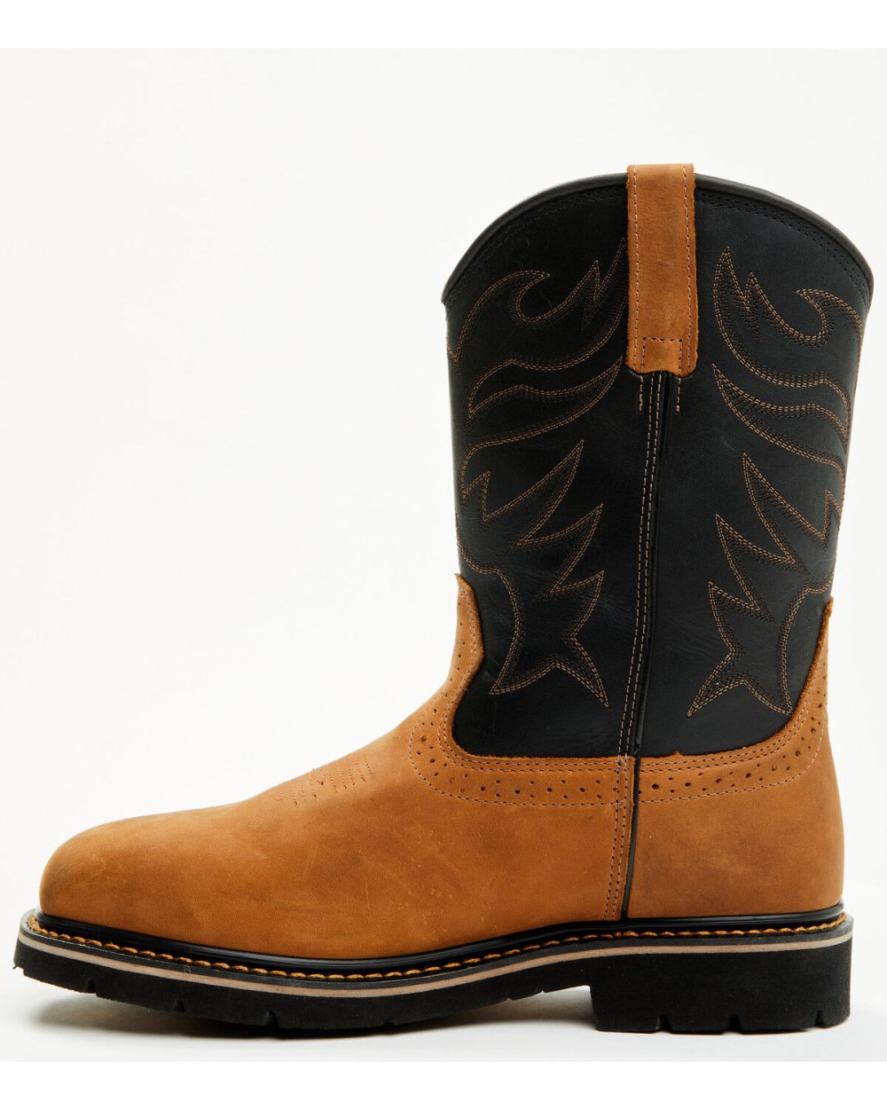 Cody James - Men's 11" Pull-On Waterproof Work Boots - Composite Toe | Brown