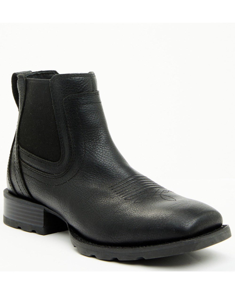 Cody James - Men's Ranger Chelsea Boots - Broad Square Toe | Black