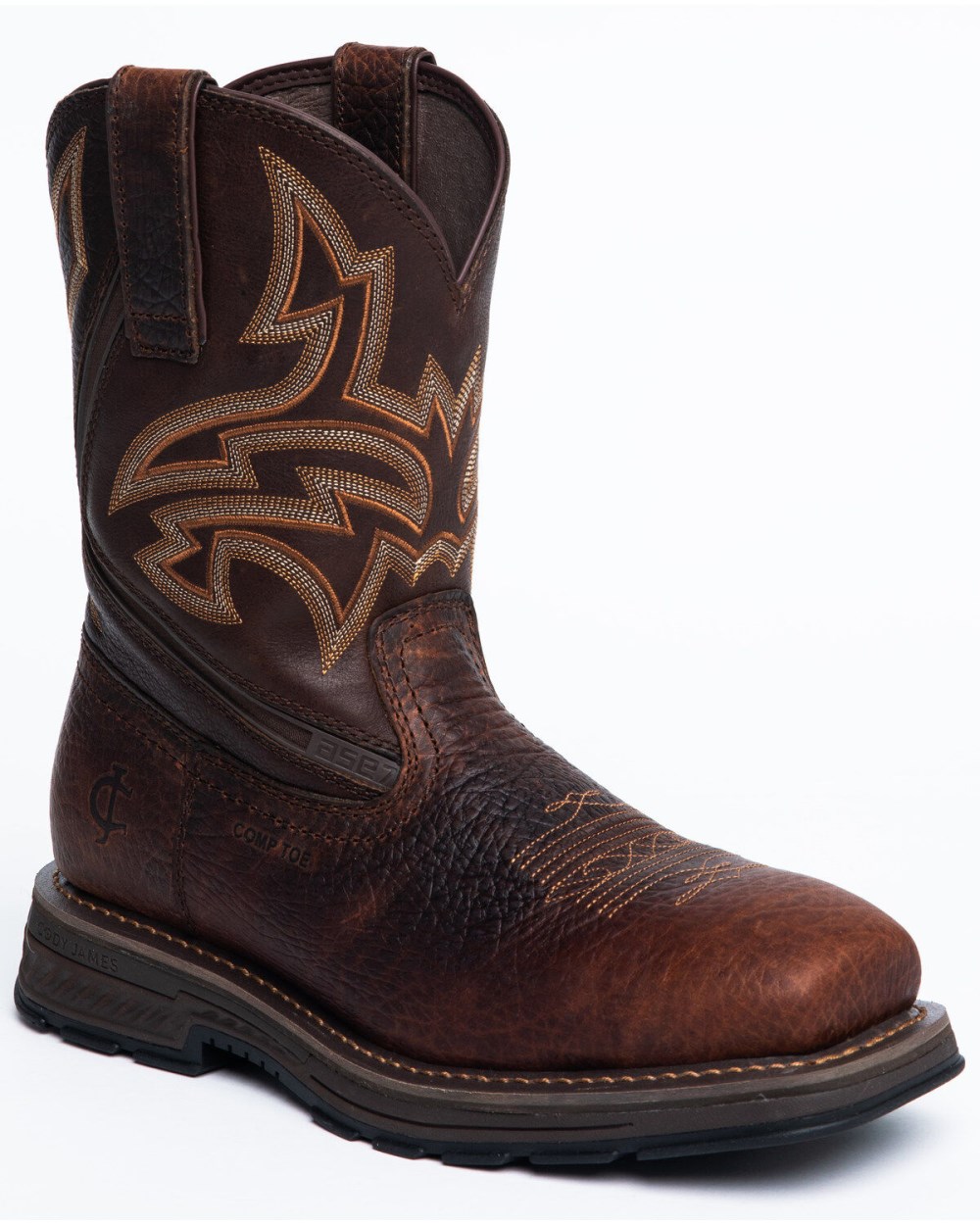 Cody James - Men's ASE7 Disruptor Western Work Boots - Nano Composite Toe | Brown
