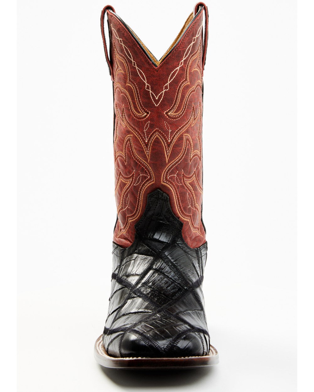 Cody James - Men's Exotic Caiman Western Boots - Broad Square Toe | Red