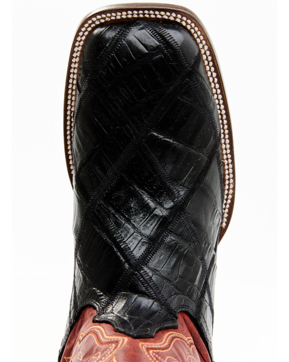 Cody James - Men's Exotic Caiman Western Boots - Broad Square Toe | Red