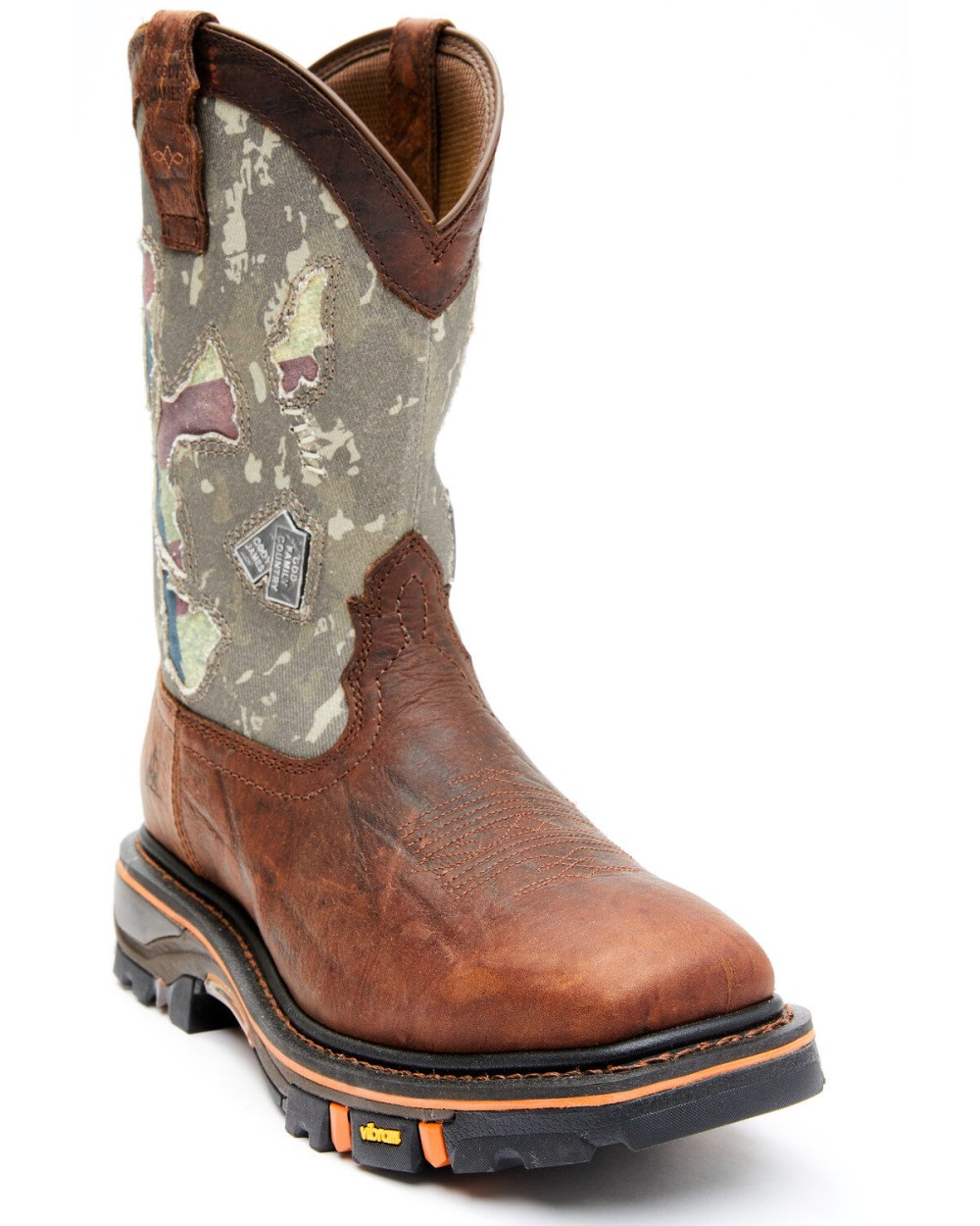 Cody James - Men's Camo Decimator Western Work Boots - Soft Toe | Brown