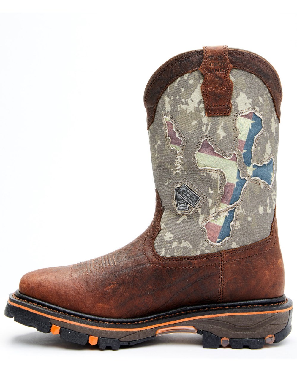 Cody James - Men's Camo Decimator Western Work Boots - Soft Toe | Brown