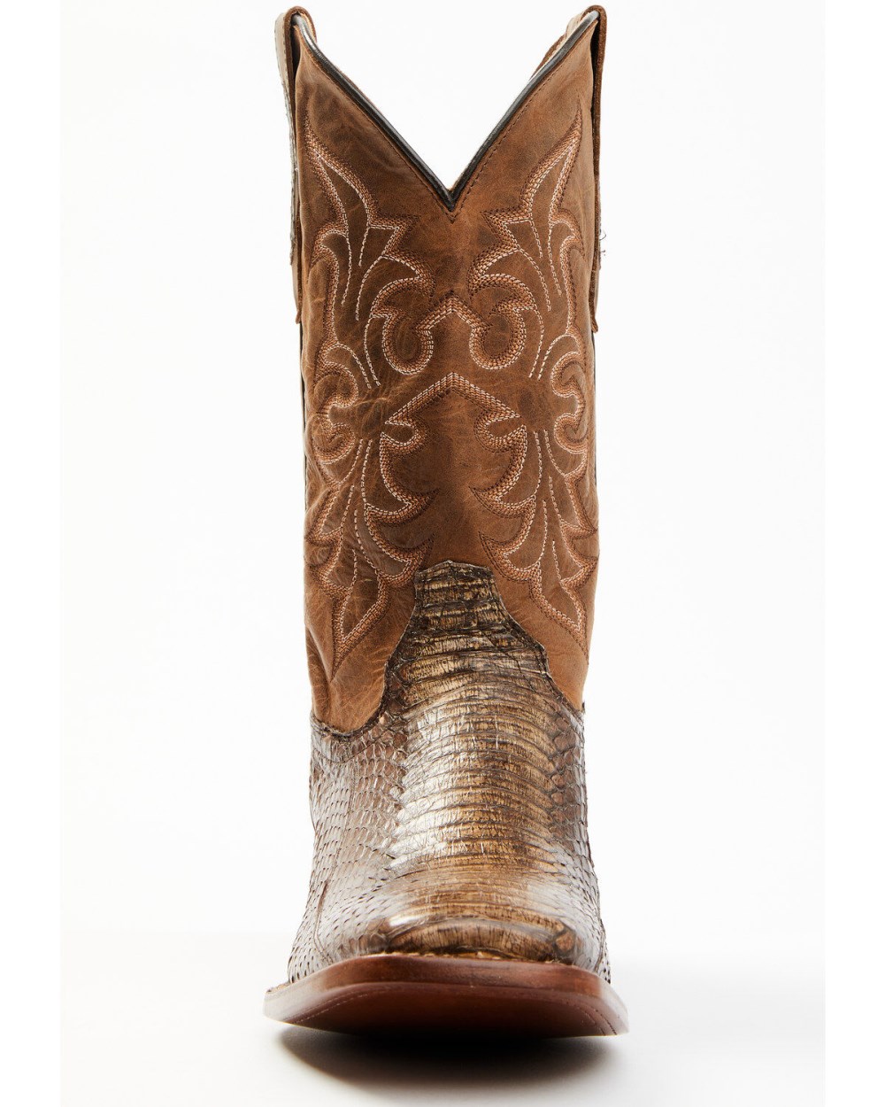 Cody James - Men's Cobra Brown Exotic Western Boots - Broad Square Toe | Brown