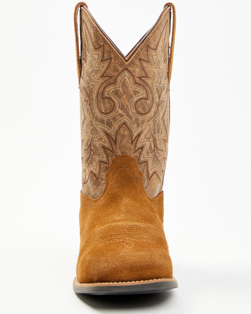Cody James - Men's Badge Xero Gravity Roughout Western Boots - Broad Square Toe | Brown