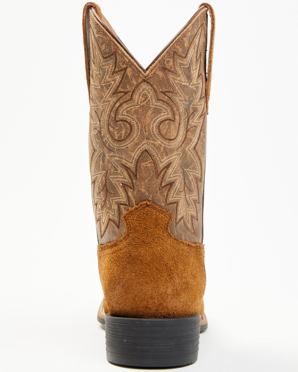 Cody James - Men's Badge Xero Gravity Roughout Western Boots - Broad Square Toe | Brown