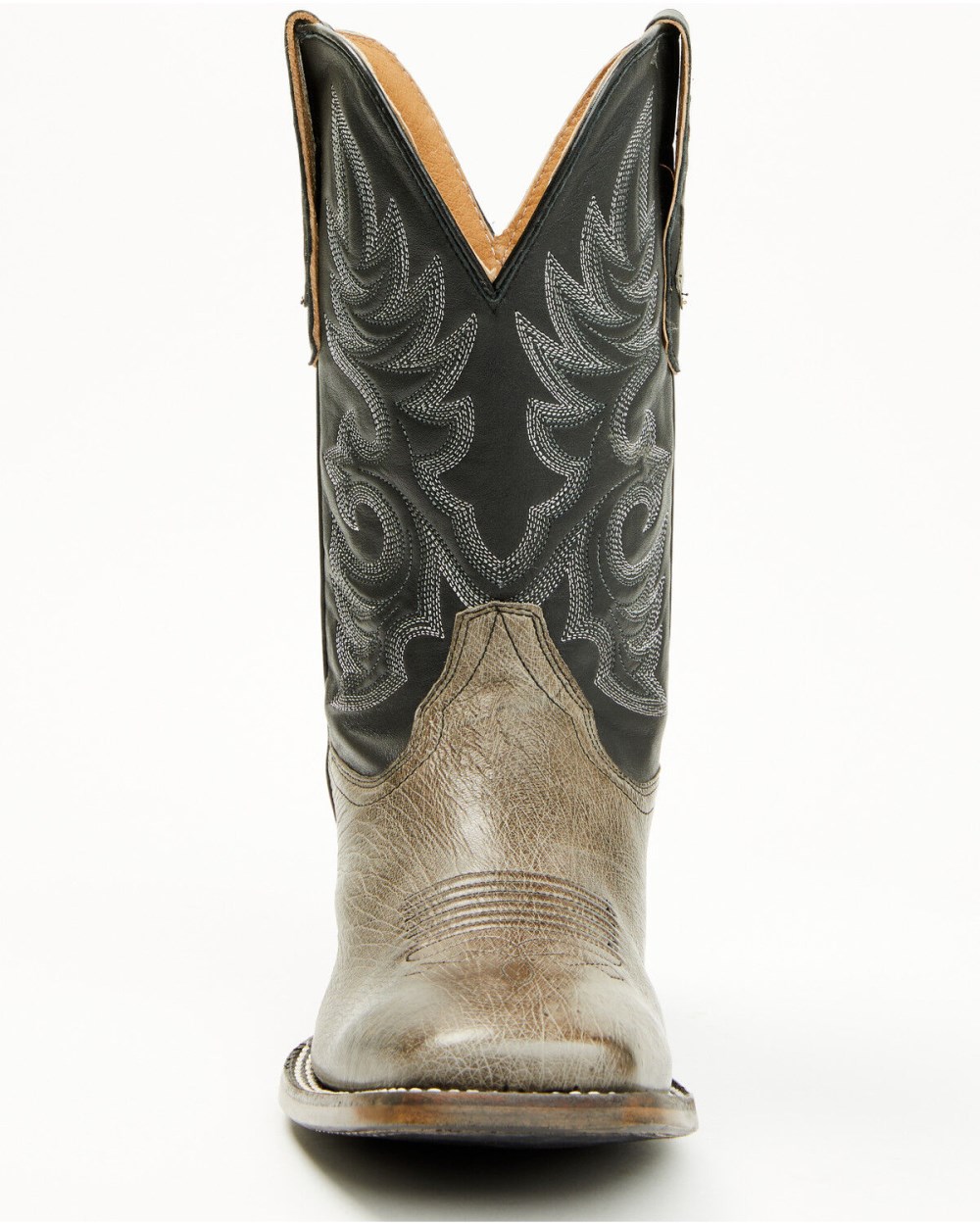 Cody James - Men's Exotic Ostrich Belly Western Boots - Broad Square Toe | Grey