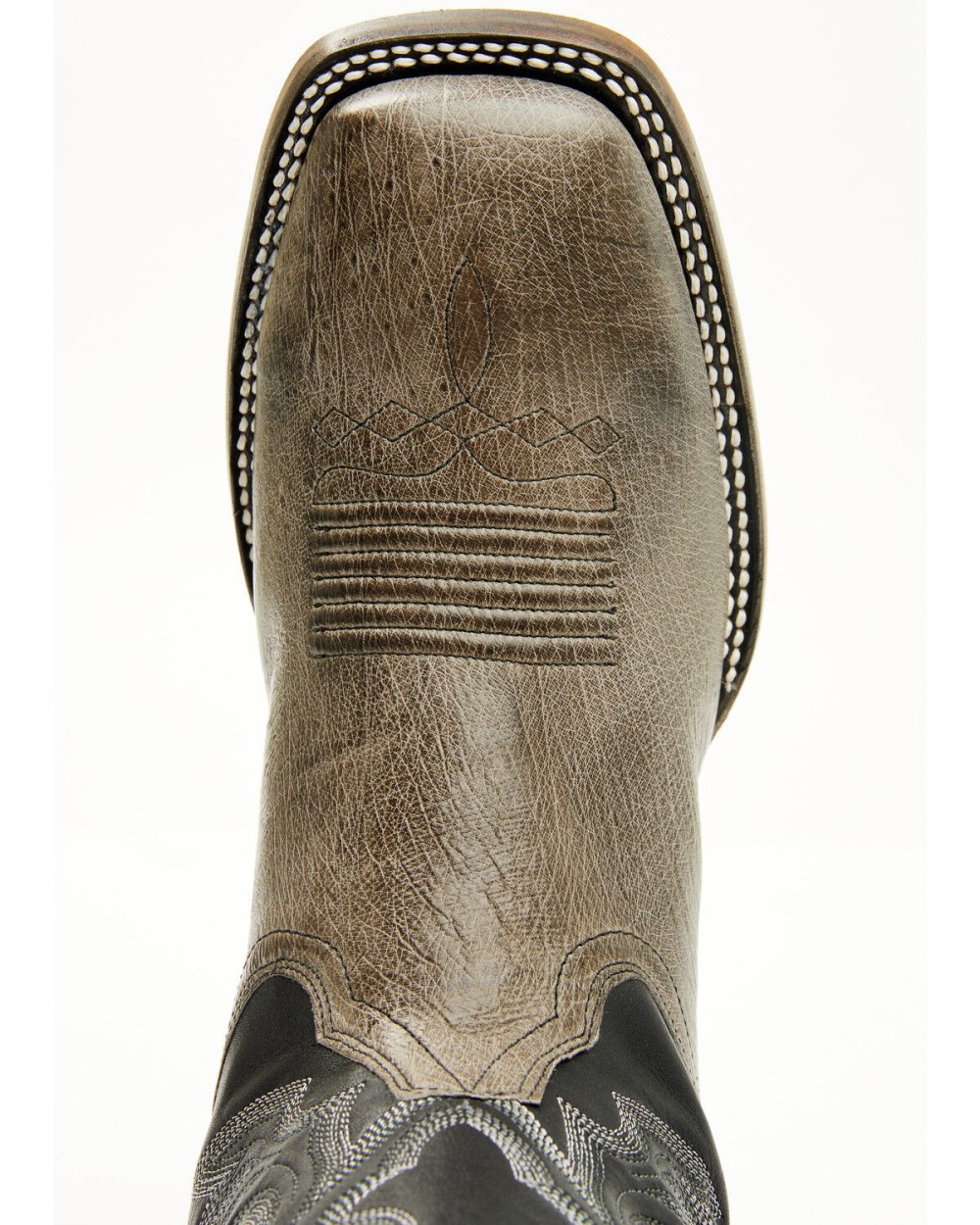 Cody James - Men's Exotic Ostrich Belly Western Boots - Broad Square Toe | Grey
