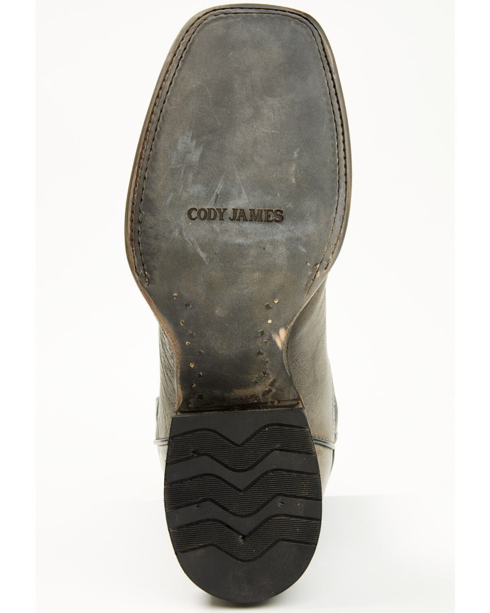 Cody James - Men's Exotic Ostrich Belly Western Boots - Broad Square Toe | Grey