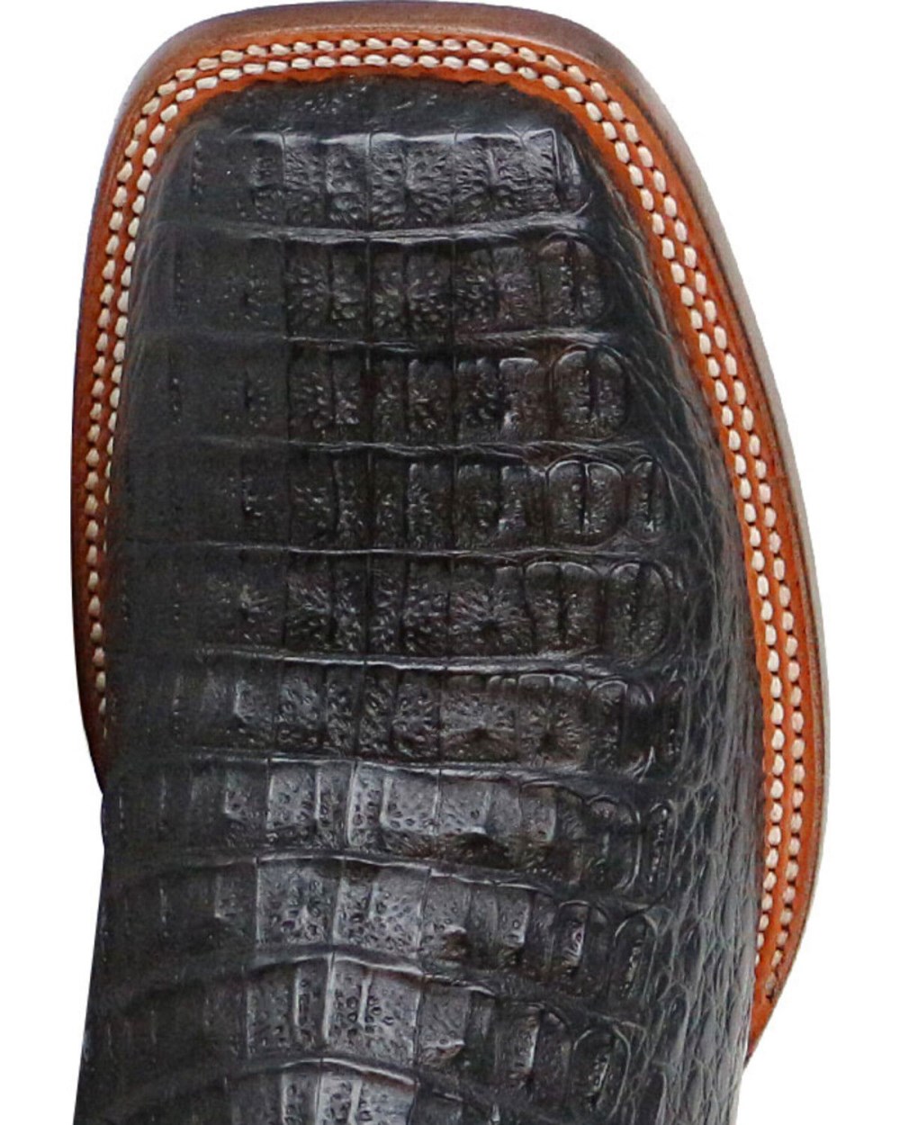 Cody James - Men's Caiman Embroidered Exotic Boots - Broad Square Toe | Black