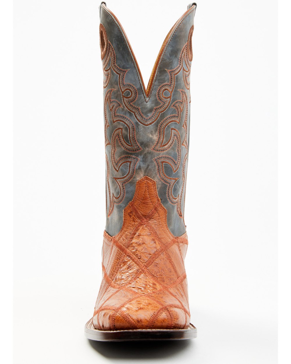 Cody James - Men's Exotic Ostrich Western Boots - Broad Square Toe | Cognac