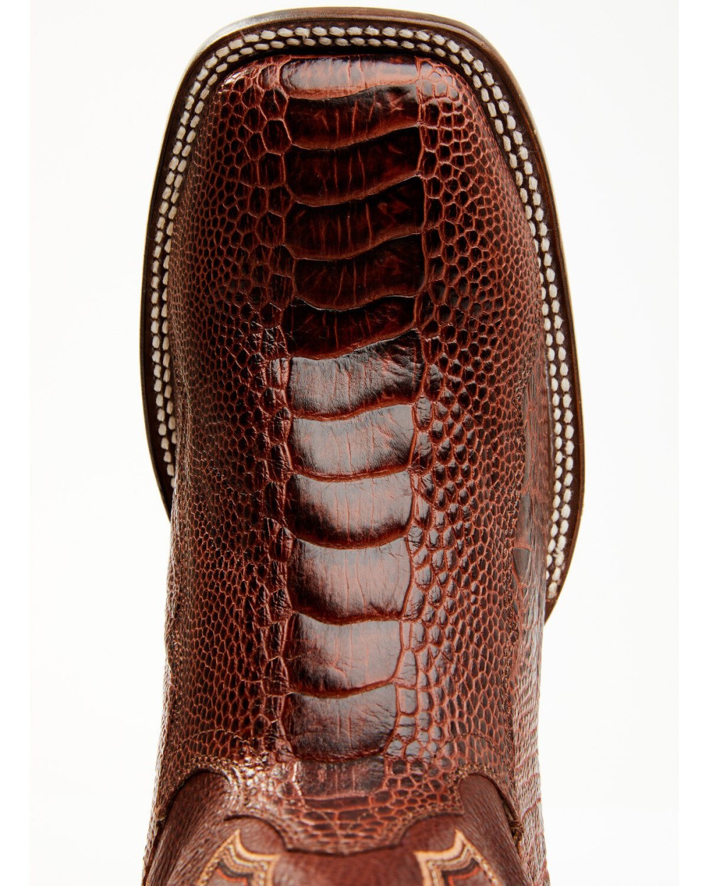 Cody James - Men's Brandy Ostrich Leg Exotic Western Boots - Broad Square Toe | Red