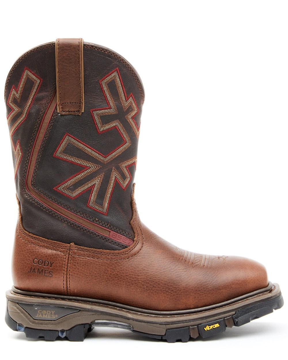 Cody James - Men's ASE7 Decimator Western Work Boots - Composite Toe | Dark Brown