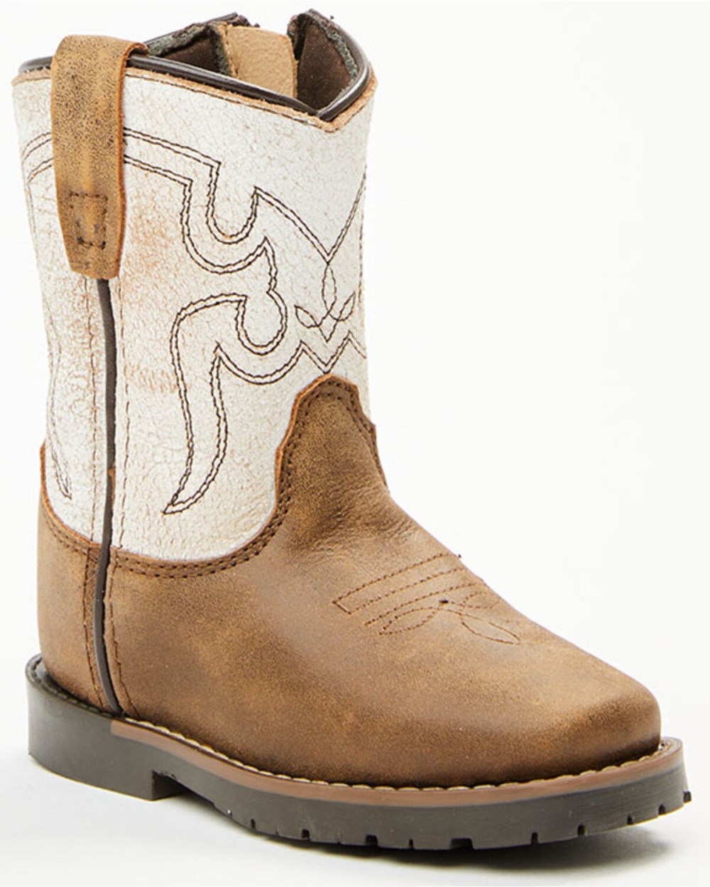 Cody James - Toddler Boys' Little Luke Western Boots - Square Toe | Brown