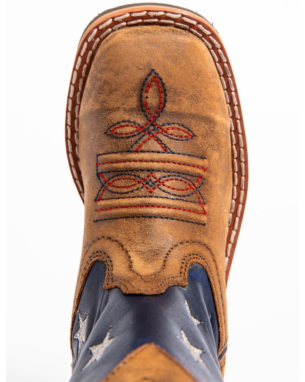 Cody James - Boys' USA Flag Western Boots - Broad Square Toe | Brown