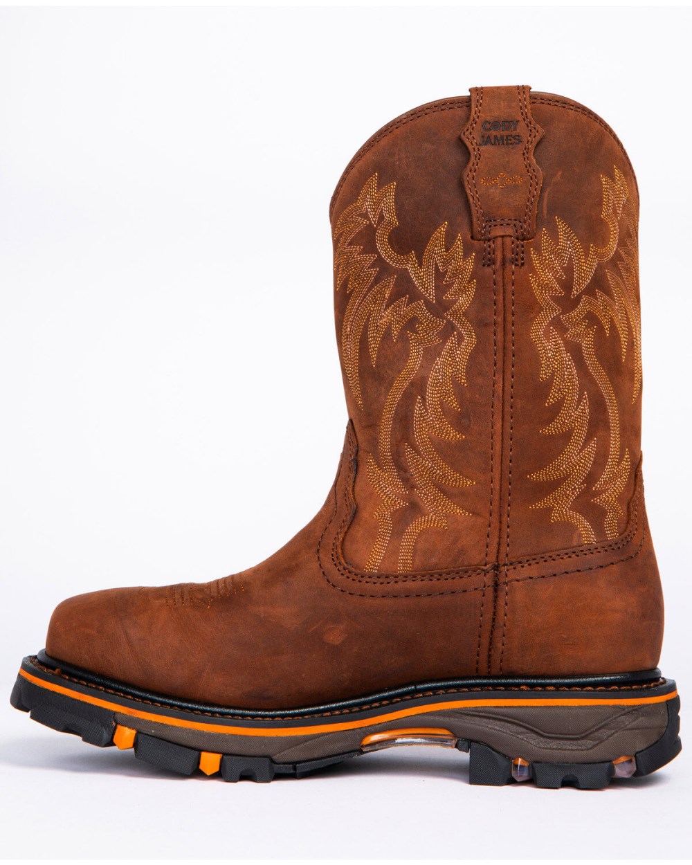 Cody James - Men's 11" Decimator Western Work Boots - Steel Toe | Brown