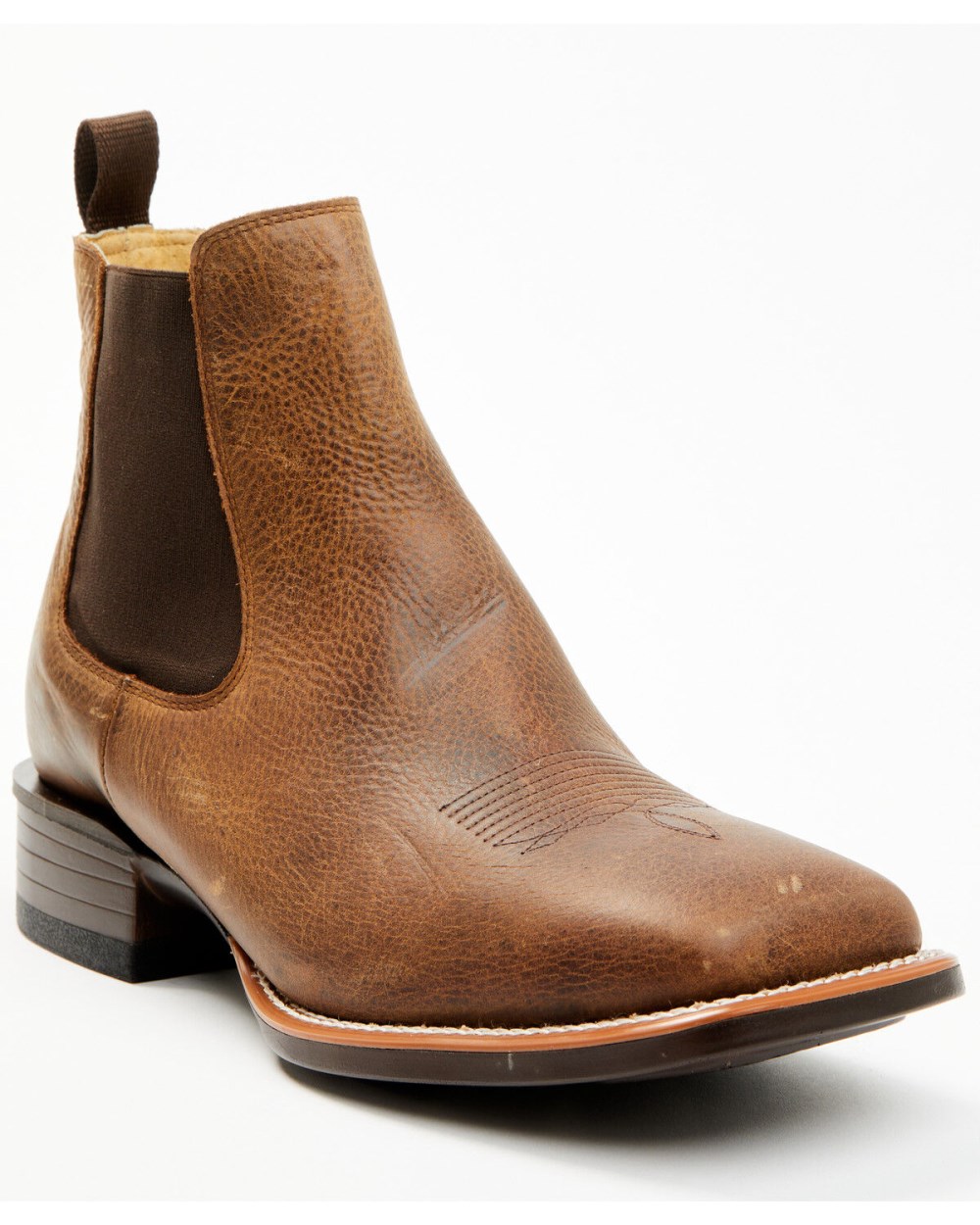 Cody James - Men's Jones Chelsea Boots - Broad Square Toe | Tan