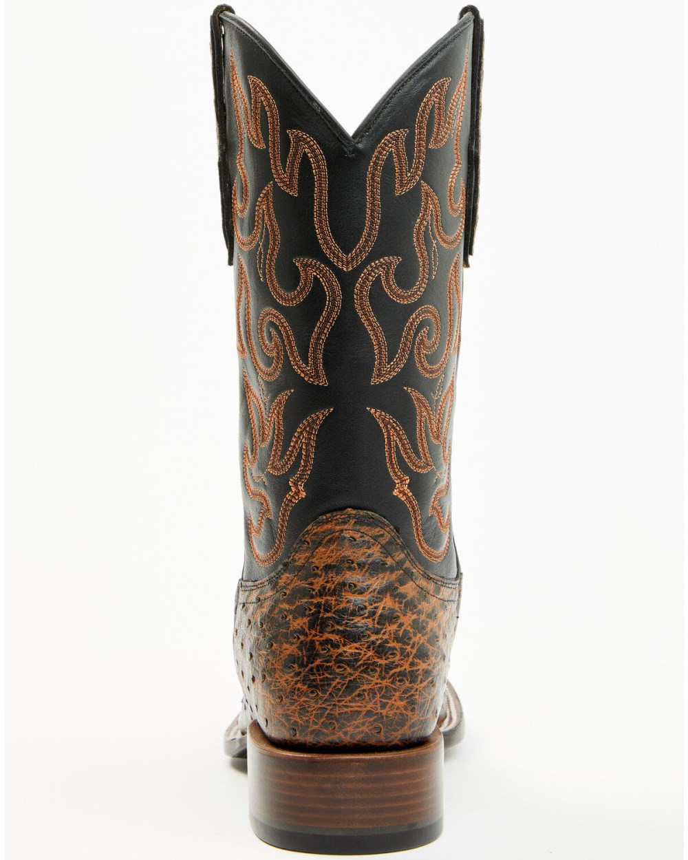 Cody James - Men's Exotic Full Quill Ostrich Western Boots - Broad Square Toe | Brandy Brown