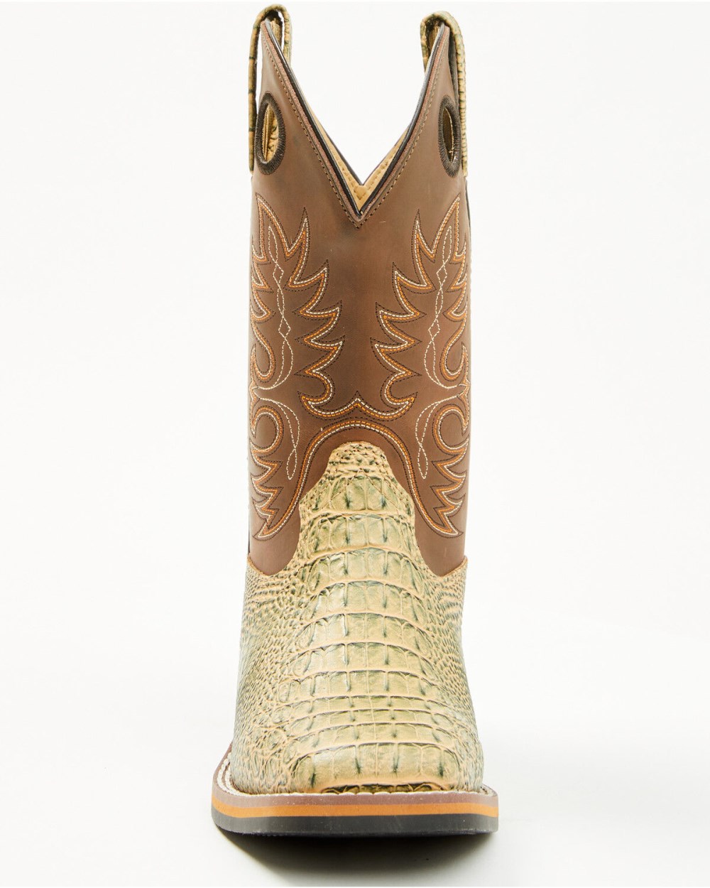 Cody James - Little Boys' Gator Print Western Boots - Broad Square Toe | Brown